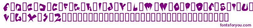 GalaxiaOddtype-fontti – violetit fontit