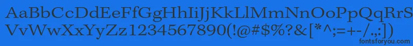 KeplerstdLightextcapt Font – Black Fonts on Blue Background