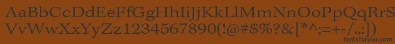 KeplerstdLightextcapt Font – Black Fonts on Brown Background
