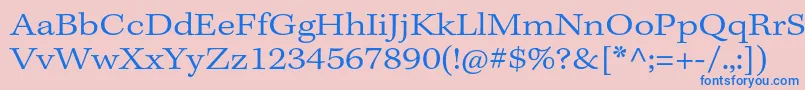 KeplerstdLightextcapt Font – Blue Fonts on Pink Background