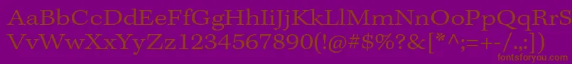 KeplerstdLightextcapt Font – Brown Fonts on Purple Background