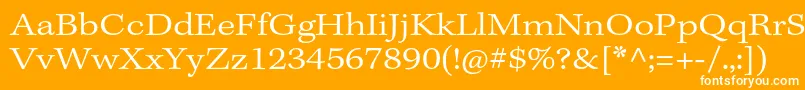 KeplerstdLightextcapt Font – White Fonts on Orange Background