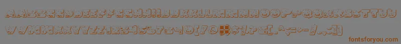 Lando Font – Brown Fonts on Gray Background