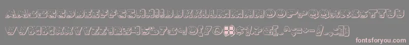 Lando Font – Pink Fonts on Gray Background