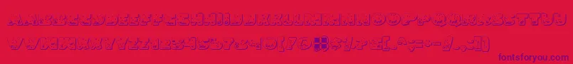 Lando Font – Purple Fonts on Red Background