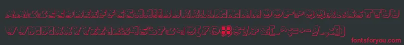Lando Font – Red Fonts on Black Background
