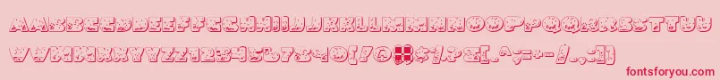 Lando Font – Red Fonts on Pink Background