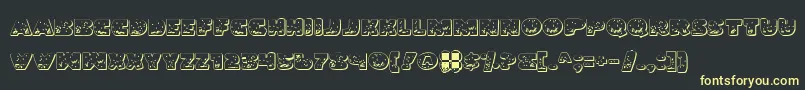 Lando Font – Yellow Fonts on Black Background