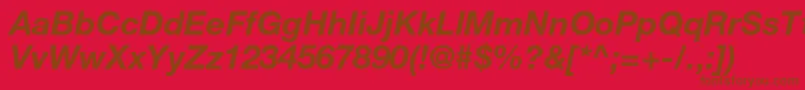 En savoir plus sur la police HelveticaneueltstdBdit Police HelveticaneueltstdBdit – polices brunes sur fond rouge
