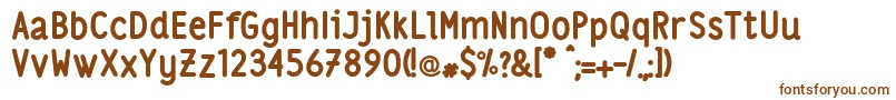 Lsbold Font – Brown Fonts on White Background