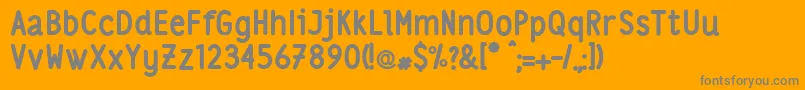 Lsbold Font – Gray Fonts on Orange Background