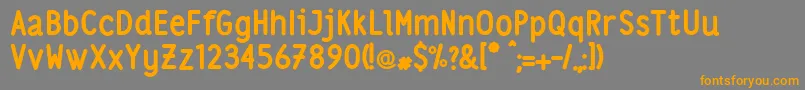 Lsbold Font – Orange Fonts on Gray Background