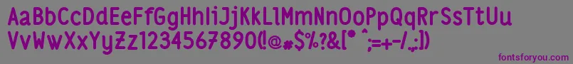 Lsbold Font – Purple Fonts on Gray Background