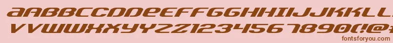 Teamamericaexpand Font – Brown Fonts on Pink Background