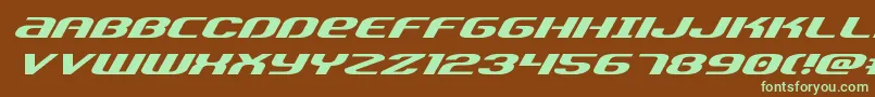 Teamamericaexpand Font – Green Fonts on Brown Background