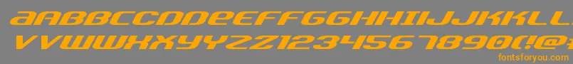 Teamamericaexpand Font – Orange Fonts on Gray Background