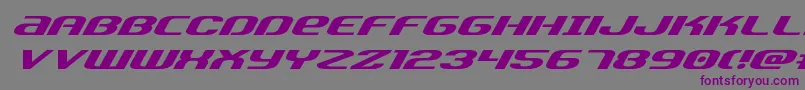 Teamamericaexpand Font – Purple Fonts on Gray Background