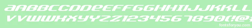 Teamamericaexpand Font – White Fonts on Green Background