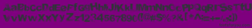 Timeportal Font – Black Fonts on Purple Background