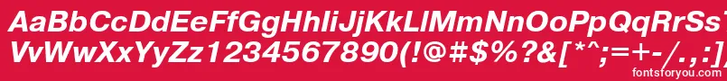 PragmaticacfttBolditalic Font – White Fonts on Red Background