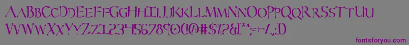 Severv2c Font – Purple Fonts on Gray Background