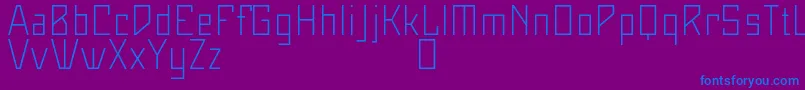 Maiersneuenr8ProLeicht Font – Blue Fonts on Purple Background