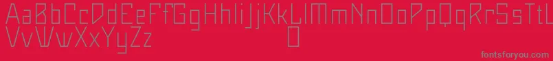 Maiersneuenr8ProLeicht Font – Gray Fonts on Red Background