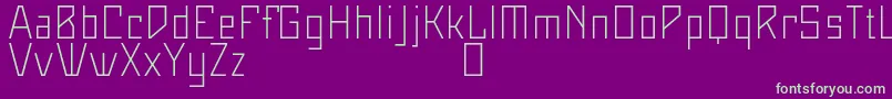 Maiersneuenr8ProLeicht Font – Green Fonts on Purple Background