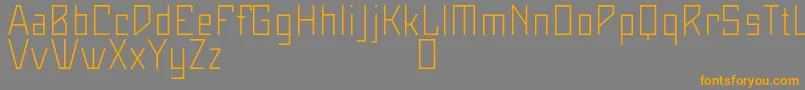 Maiersneuenr8ProLeicht Font – Orange Fonts on Gray Background