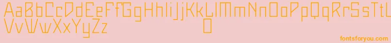 Maiersneuenr8ProLeicht Font – Orange Fonts on Pink Background