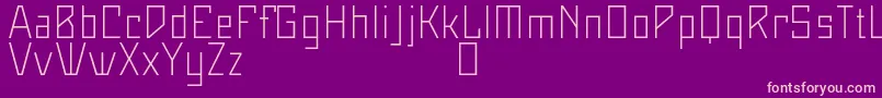 Maiersneuenr8ProLeicht Font – Pink Fonts on Purple Background