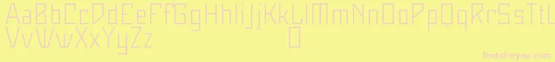 Maiersneuenr8ProLeicht Font – Pink Fonts on Yellow Background