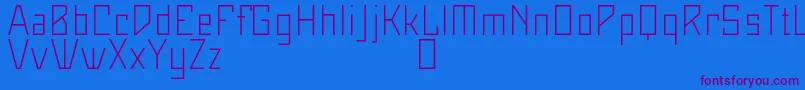 Maiersneuenr8ProLeicht Font – Purple Fonts on Blue Background