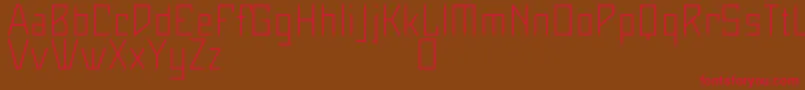 Maiersneuenr8ProLeicht Font – Red Fonts on Brown Background
