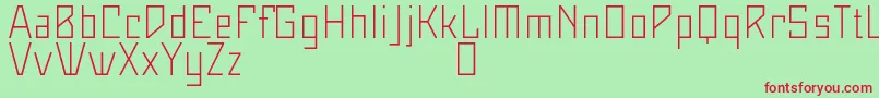 Maiersneuenr8ProLeicht Font – Red Fonts on Green Background