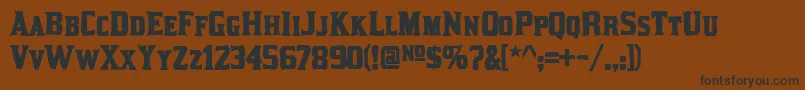 Kirstyink Font – Black Fonts on Brown Background