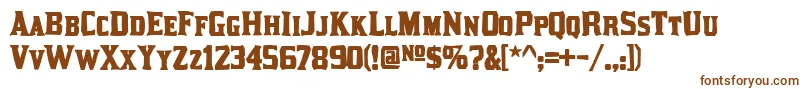 Kirstyink Font – Brown Fonts on White Background