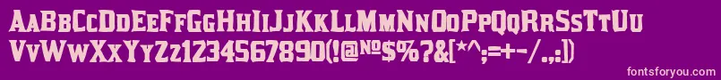 Kirstyink Font – Pink Fonts on Purple Background