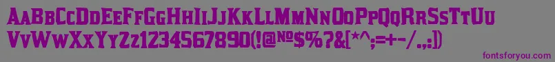 Kirstyink Font – Purple Fonts on Gray Background