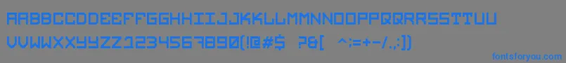 Legacy Font – Blue Fonts on Gray Background