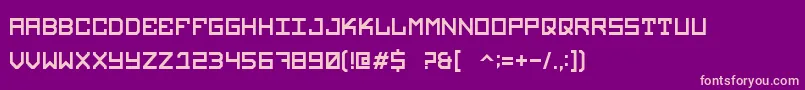 Legacy Font – Pink Fonts on Purple Background