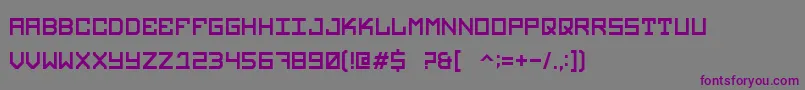 Legacy Font – Purple Fonts on Gray Background