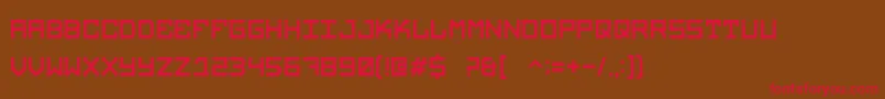 Legacy Font – Red Fonts on Brown Background