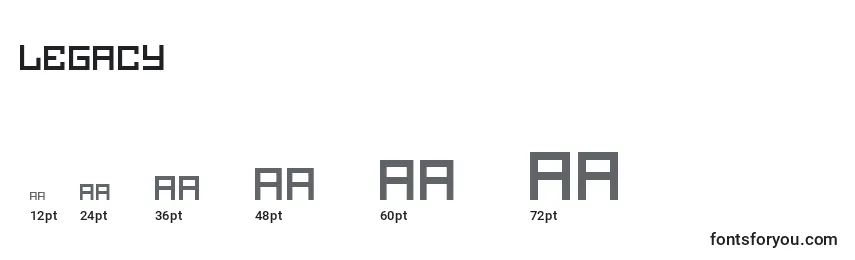 Legacy Font Sizes