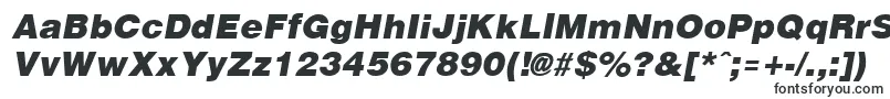 ArenaBlackItalic-fontti – Televisioon tarkoitetut fontit