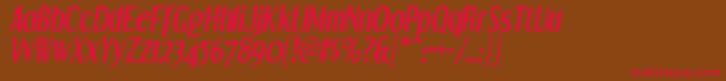 DreamOrphansBdIt Font – Red Fonts on Brown Background