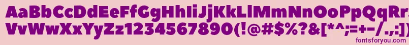 PeaceSans Font – Purple Fonts on Pink Background