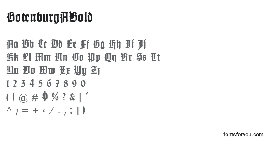 GotenburgABold Font – alphabet, numbers, special characters