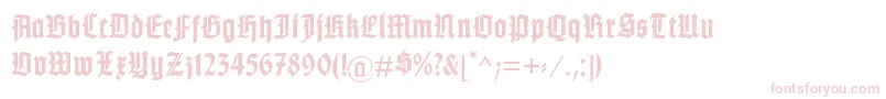 GotenburgABold Font – Pink Fonts on White Background