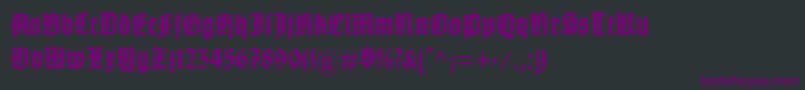 GotenburgABold Font – Purple Fonts on Black Background